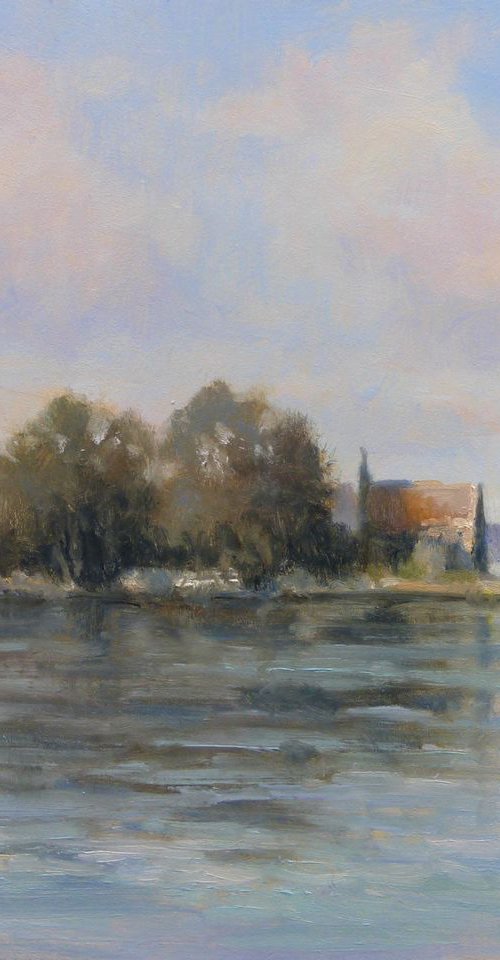 Chapel in the Gulf of Morbihan by Pascal Giroud