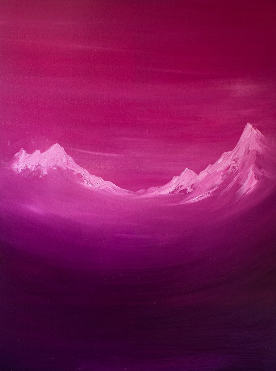 Velvet Valley | Mountain Landscape By Cat Goward, 30 X 40, Artwork For Sale On Artfinder