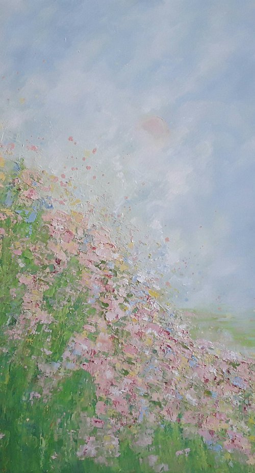 PINK SUMMER GARDEN by Therese O'Keeffe
