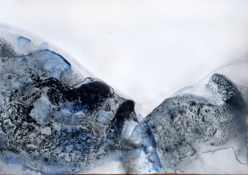 Mountains in ink #3 / Series of Abstracts by Anna Sidi-Yacoub