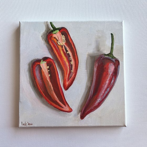Red Still Life with Paprika