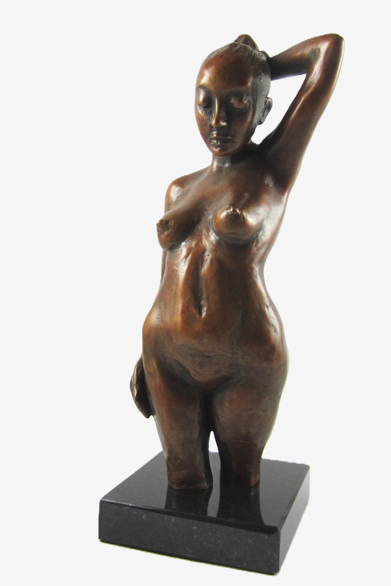 Bronze Sculpture , Contemplation - No. 1 Of 10 By Joyce Fournier, 5 X 10, Artwork For Sale On Artfinder