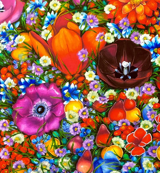 Flowers Love for Red