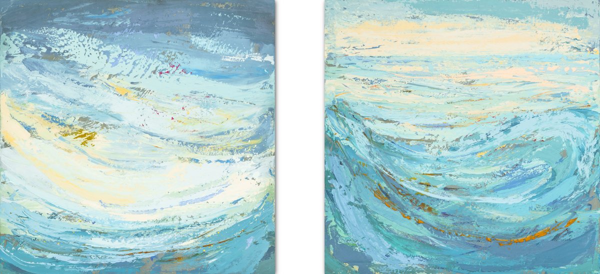 Diptych (emotional seascapes) by Susana Sancho Beltran