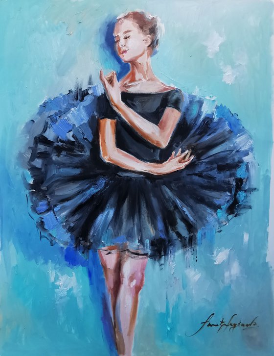 Modern dancing woman,Modern Ballet painting