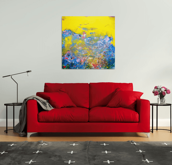 Abstract painting. 100x100 cm