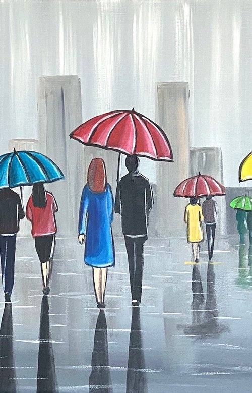 City Of Umbrellas 4 by Aisha Haider