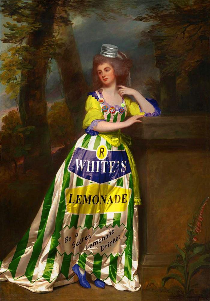 Surrealistic Portrait Giclee Print By Little Fish Design, 17 X 24", The Fizzy-Ologist, Original Artwork