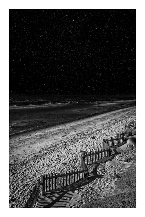 Thumpertown Beach, Night -  16 x 24" by Brooke T Ryan
