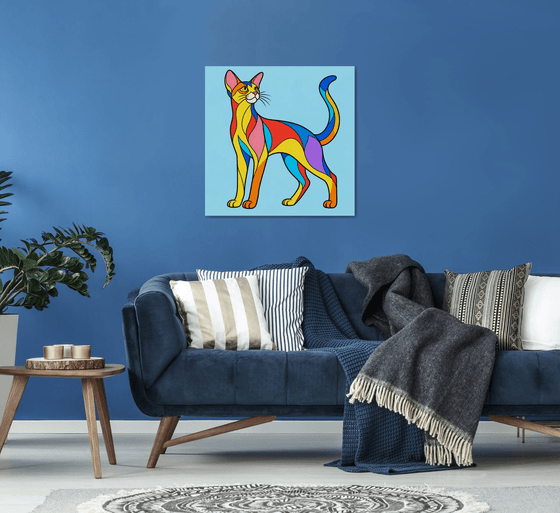 Colorful Abyssinian Cat #18