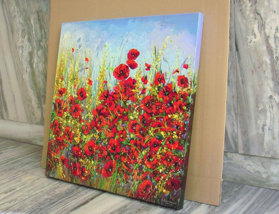 Flower Landscape "Poppies"