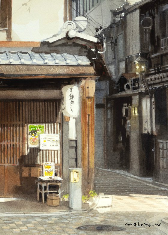 Kyoto Alleyway Sunlight