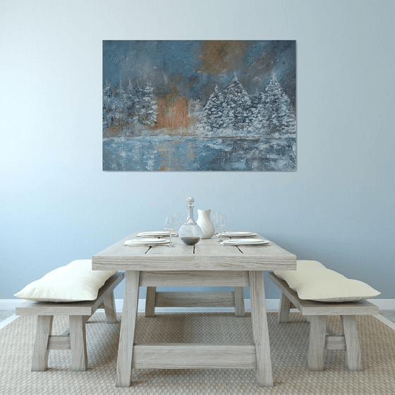 Landscape in the snow