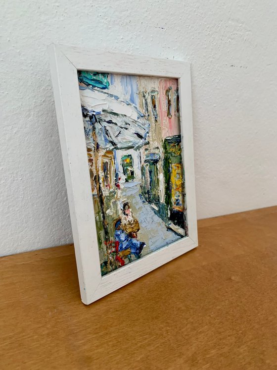 Miniature painting for a café