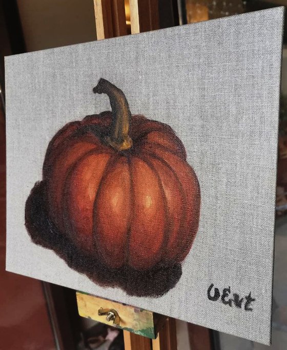 Perfect pumpkin. 24x18 cm. Zucca perfetta.