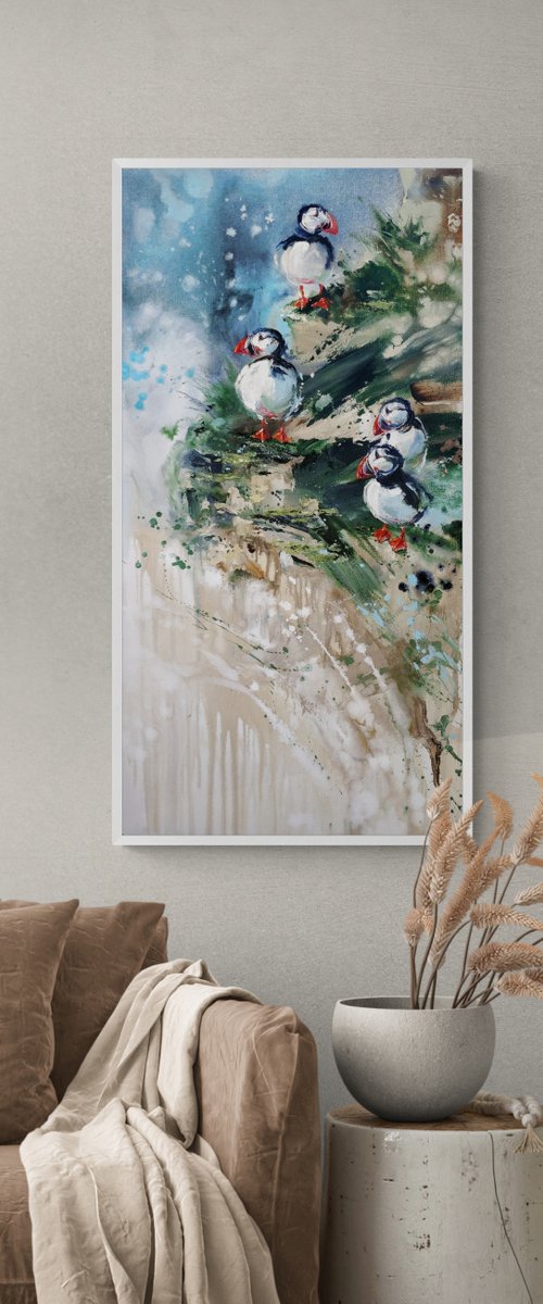 PUFFINS by Anna Cher