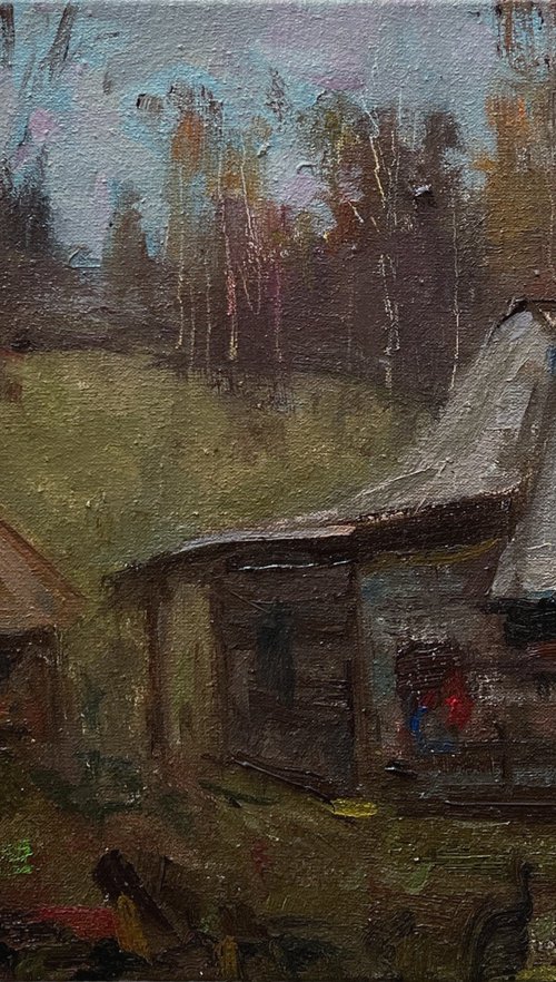 Huts by Bohdan Dobrivskyi