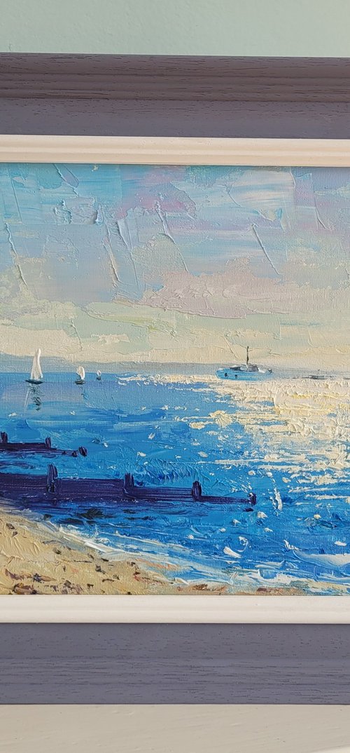 Whitstable beach Kent by Roberto Ponte