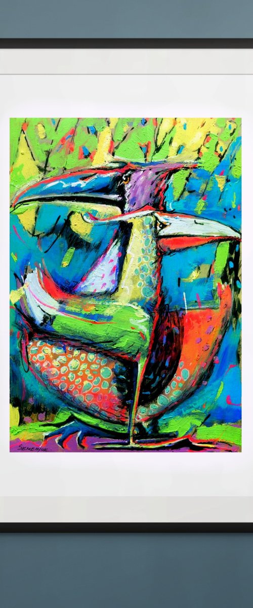 Abstract Birdies. Flight Plan by Evgen Semenyuk
