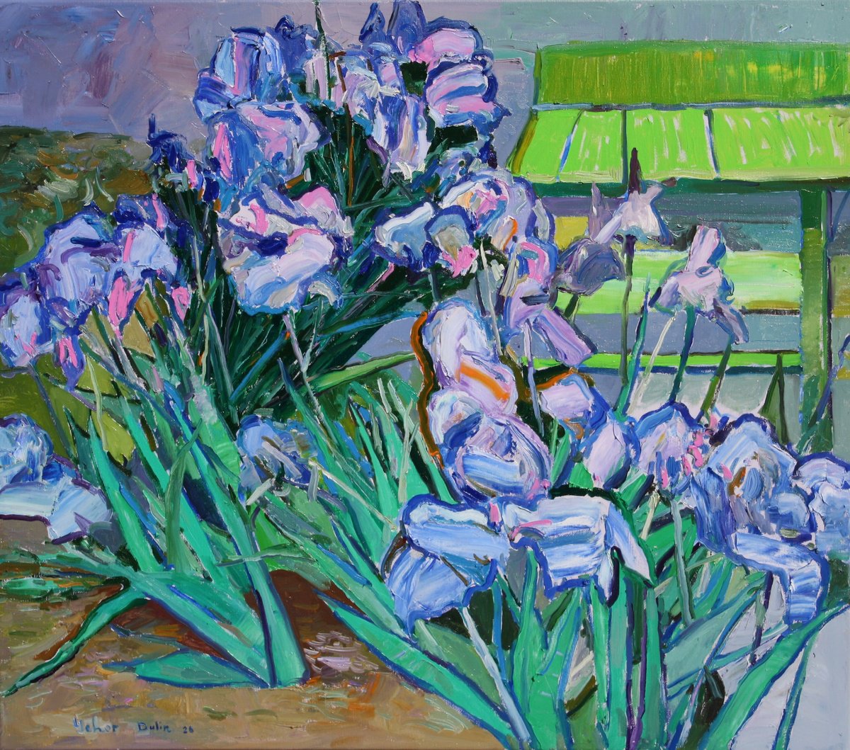 Irises By Yehor Dulin, 31 X 28, Artwork For Sale On Artfinder
