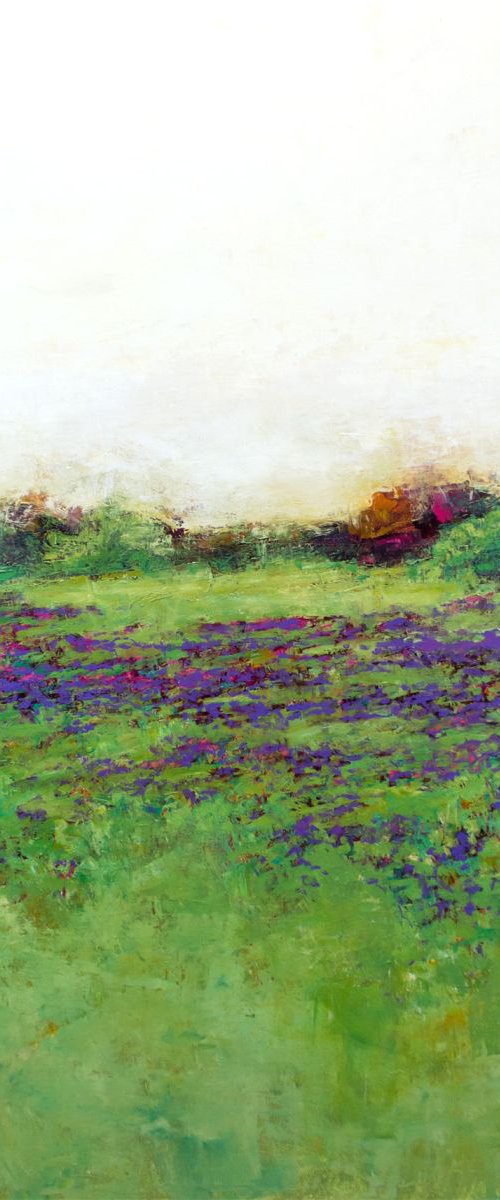 Violet Fields 46x56 inches by Don Bishop