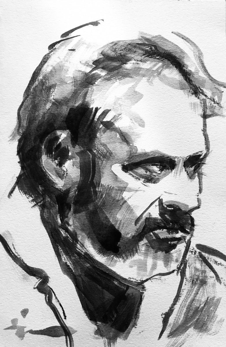 Ink Study 120 By Dominique Deve, 6 X 9, Artwork For Sale On Artfinder