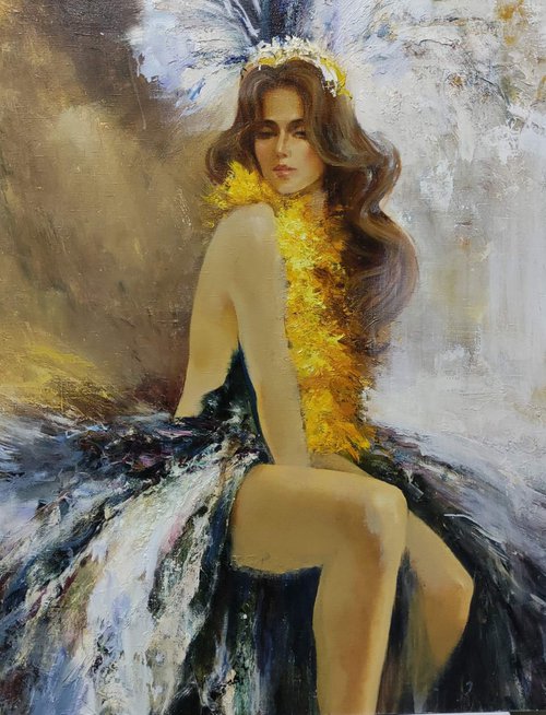 Peacock Girl by Dmitrii Ermolov