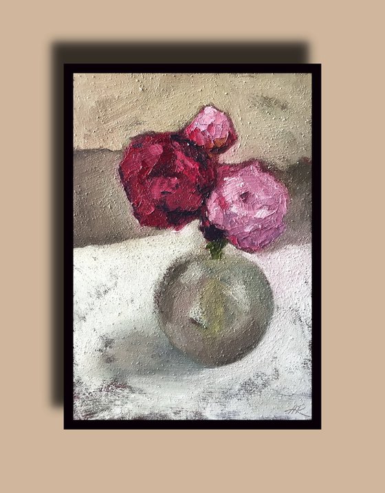 Peonies In Vase