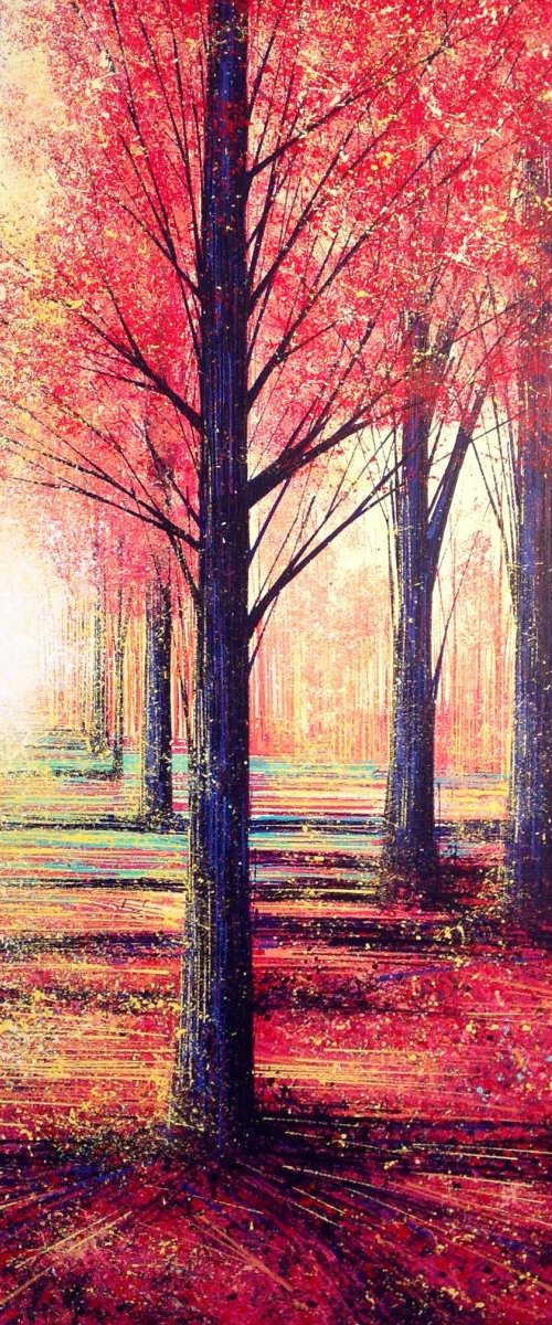 Through the trees... by Marc Todd