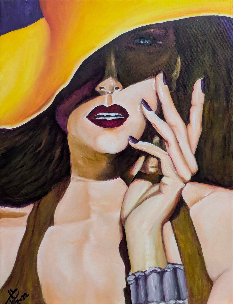 Expressive Oil Painting , Under The Shadow By Felix Rubio, 14 X 20, Artwork For Sale On Artfinder