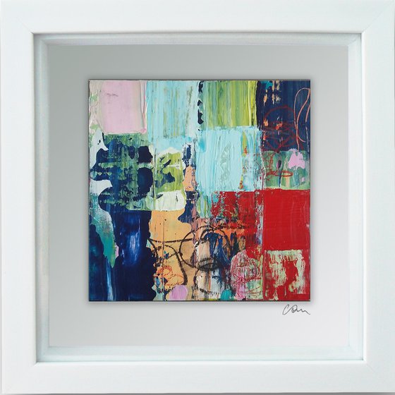 Framed ready to hang original abstract  - Graffiti #4