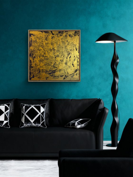Echoes of Fire 70x70x2 cm