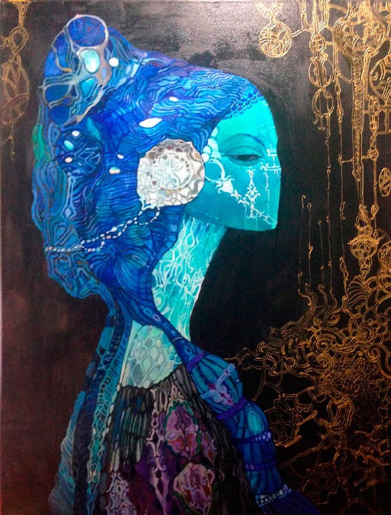 The Bird Girl Oil Painting By Olga Zelinska Artfinder