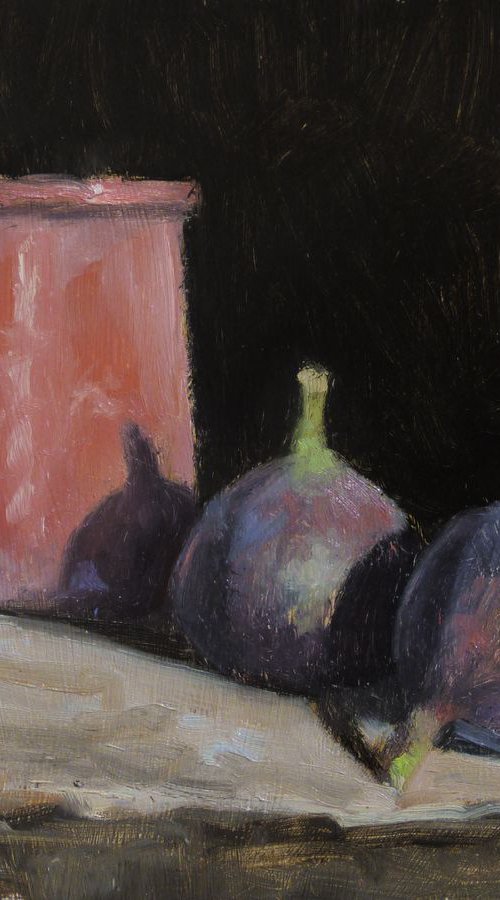 Figs and a Pink Pot by Pascal Giroud
