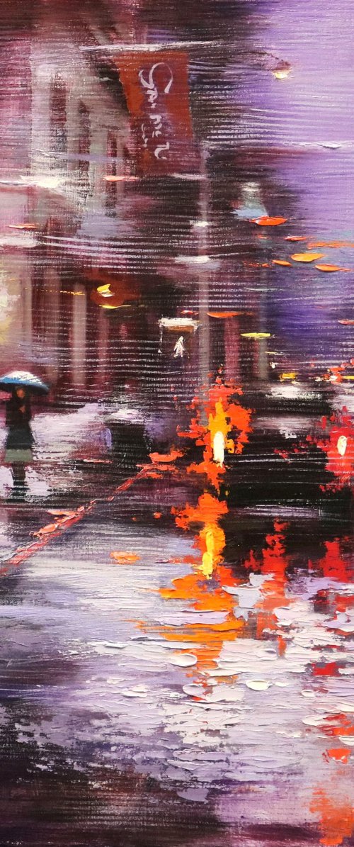 Winter Evening in Soho by Chin H Shin