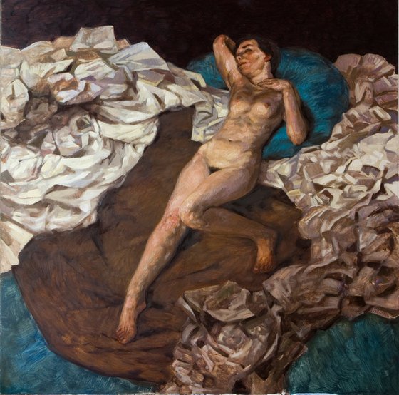 expressionist nude woman