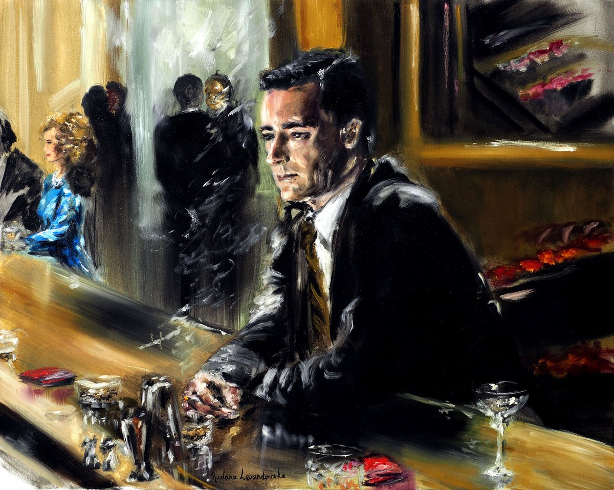 Gentleman at the Bar by Ruslana Levandovska