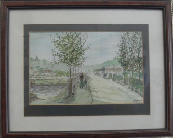 Bridge over Seine (after Monet)