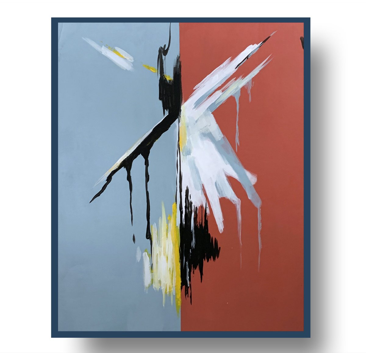 Abstract Acrylic Painting By Vita Schagen, 16 X 20", The Universe Within., Original Artwork