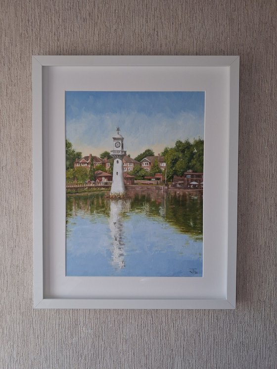 Roath Park Lake/The Scott Memorial