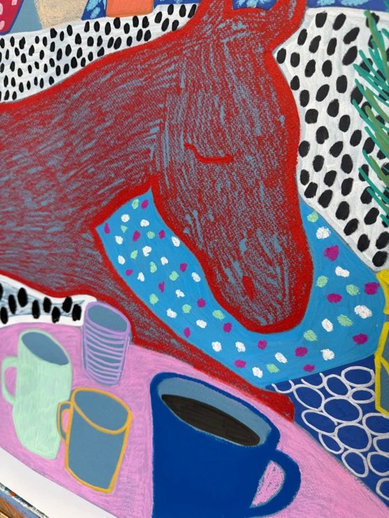 Horse in a Room Full of Color