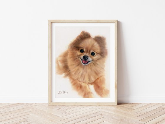Dog portrait 29x38 cm