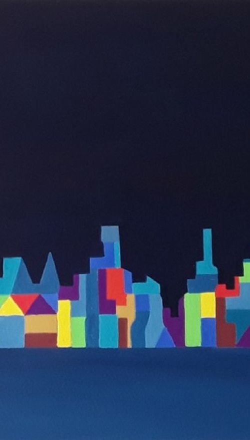 City by Moonlight by Paul Heron