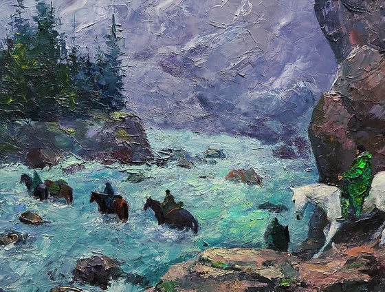 Dangerous Stream in the Mountains