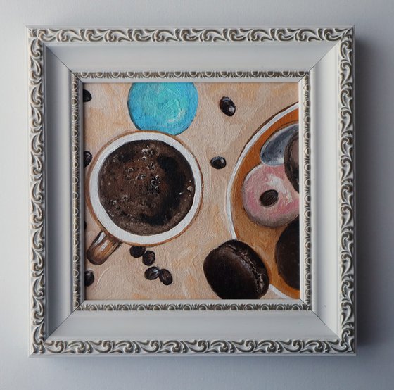 Coffee Painting Macaroons