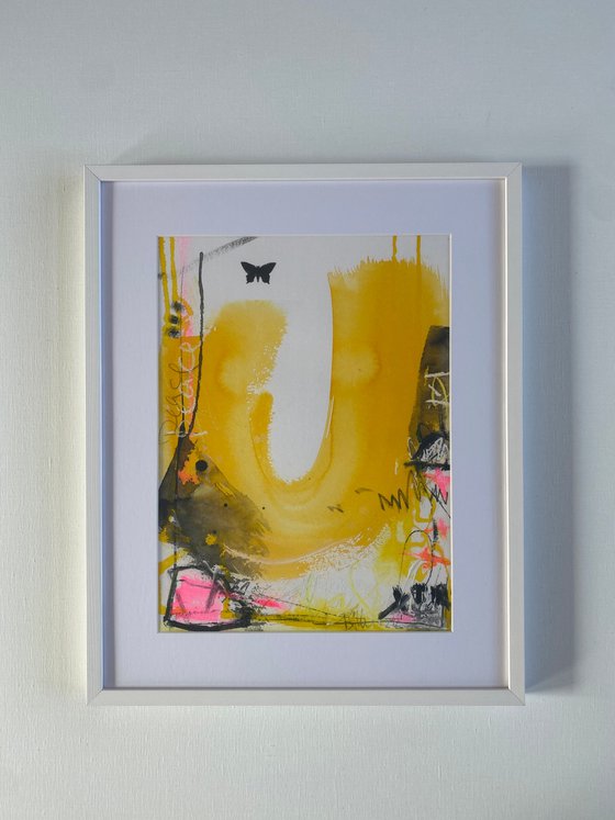 Butterfly  No.15 #peace (framed)