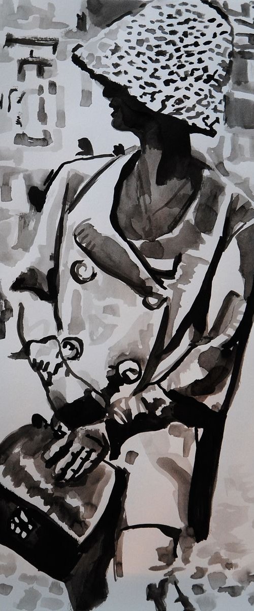 On the street / 42 x 29.7 cm by Alexandra Djokic