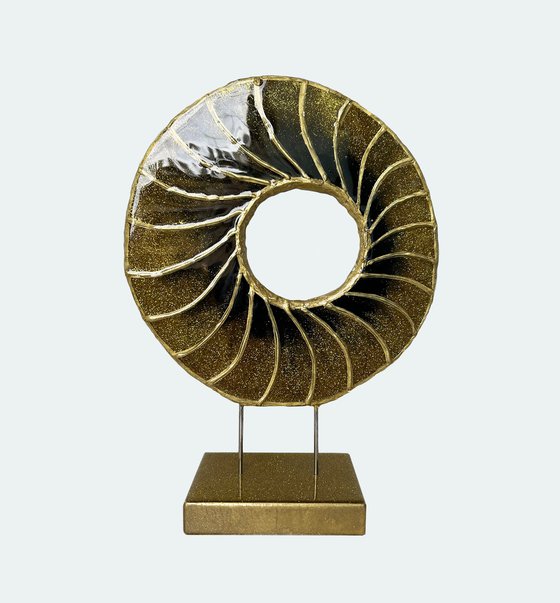 Golden Eye. Table decoration Sculpture 3D. Art. Modern Art. Good Eye. Contemporary decor, Art object