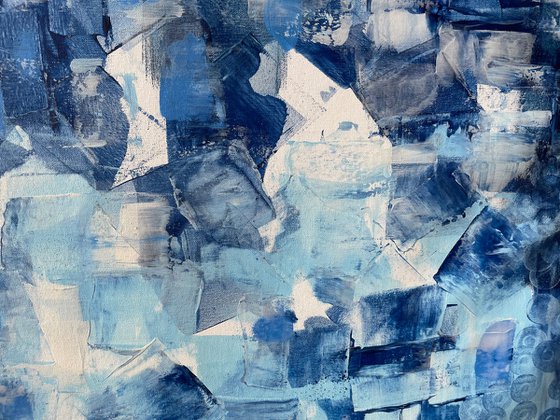 Abstraction in Blue and White