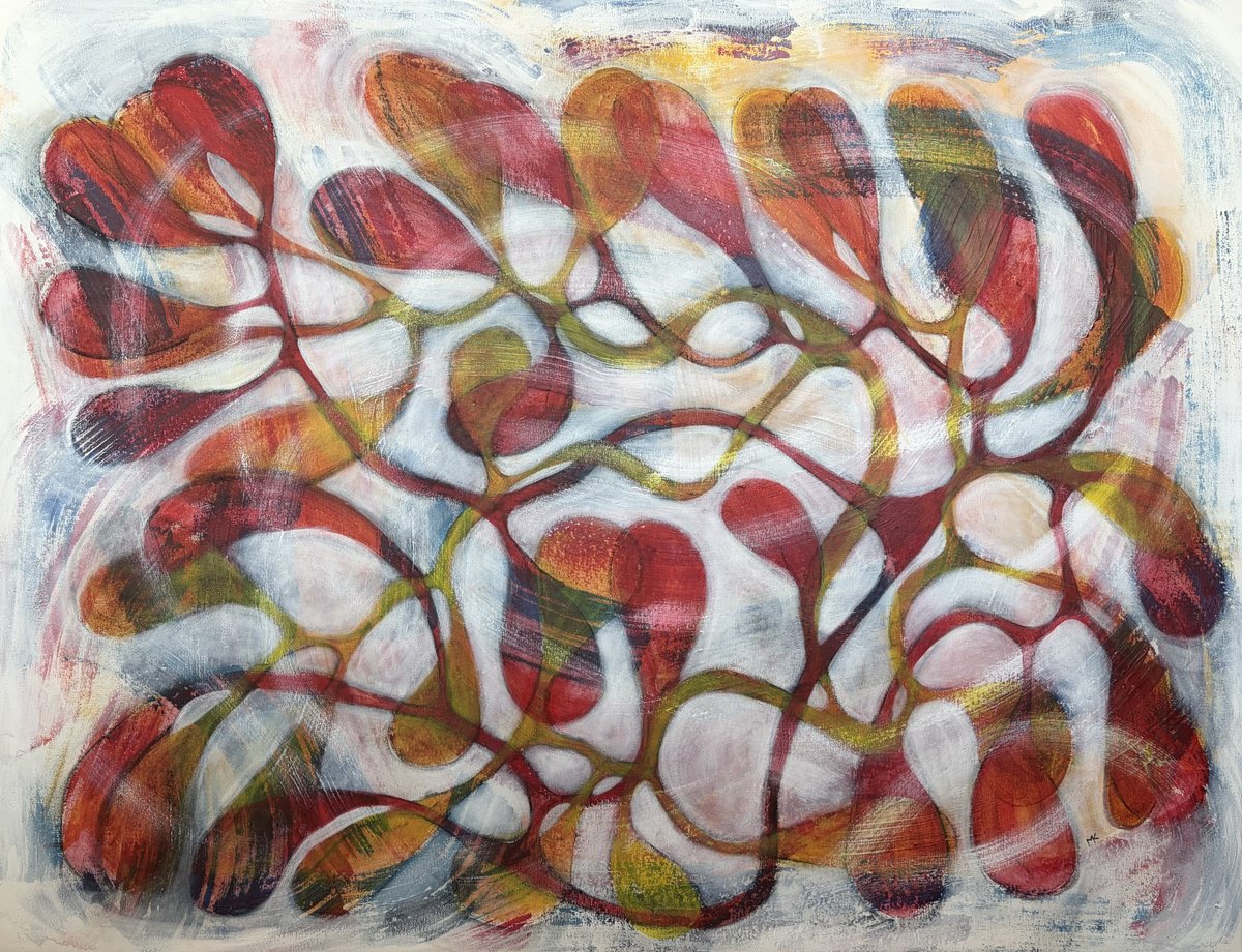  Fire Dance By Maarit Korhonen, 47 X 36, Artwork For Sale On Artfinder